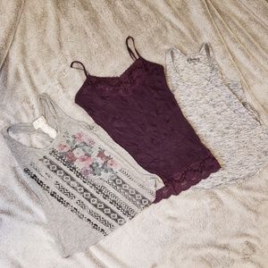 3 tank tops!